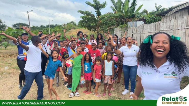 Embajadores de Relatos llegan con juegos tradicionales a los barrios de Esmeraldas